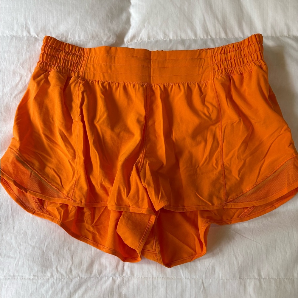 Women's Orange Athletic Shorts